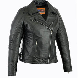 DS835 Women's Updated Lightweight Stylish M/C Jacket - Skootdog.com