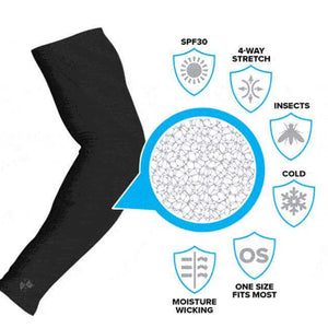 Grey Sleeve for Bikers with UV Rays Protection