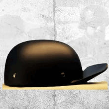 MicroLid Curve -Baseball Motorcycle Helmet Black Matte - Skootdog.com