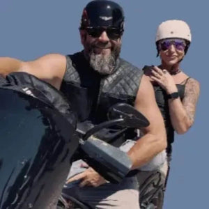 MicroLid Slider -Baseball Motorcycle Helmet Black Gloss - Skootdog.com